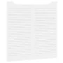 Puertas batientes diseño de lamas 1 par blanco 100x100 cm von , Türen für zu Hause - Ref: Foro24-4107146, Preis: 106,78 €, Ra...