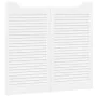 Puertas batientes diseño de lamas 1 par blanco 90x80 cm by , Doors for the home - Ref: Foro24-4107138, Price: 81,34 €, Discou...