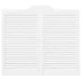Puertas batientes diseño de lamas 1 par blanco 90x80 cm by , Doors for the home - Ref: Foro24-4107138, Price: 81,34 €, Discou...