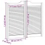 Puertas batientes diseño de lamas 1 par blanco 90x80 cm by , Doors for the home - Ref: Foro24-4107138, Price: 81,34 €, Discou...