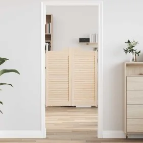 Puertas batientes diseño de lamas 2 par 90x80cm madera pino von , Türen für zu Hause - Ref: Foro24-4107127, Preis: 77,32 €, R...