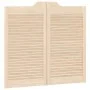 Puertas batientes diseño de lamas 2 par 90x80cm madera pino by , Doors for the home - Ref: Foro24-4107127, Price: 77,32 €, Di...