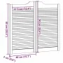 Puertas batientes diseño de lamas 2 par 90x80cm madera pino by , Doors for the home - Ref: Foro24-4107127, Price: 77,32 €, Di...
