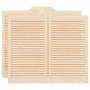 Puertas batientes diseño de lamas 2 par 90x100cm madera pino by , Doors for the home - Ref: Foro24-4107133, Price: 95,99 €, D...