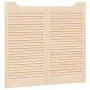 Puertas batientes diseño de lamas 2 par 90x100cm madera pino by , Doors for the home - Ref: Foro24-4107133, Price: 95,99 €, D...