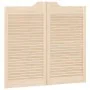 Puertas batientes diseño de lamas 2 par 90x100cm madera pino by , Doors for the home - Ref: Foro24-4107133, Price: 95,99 €, D...