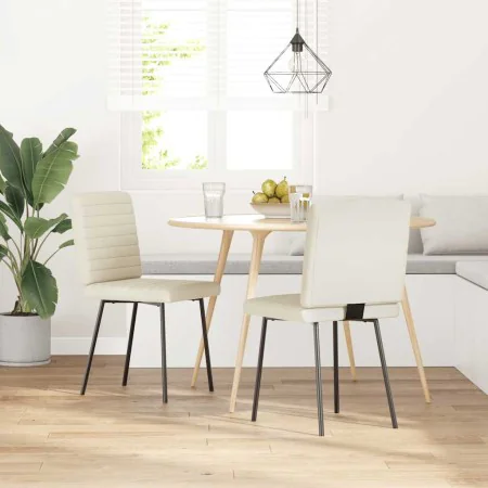 Sillas de comedor 2 unidades terciopelo crema von , Essstühle - Ref: Foro24-4101165, Preis: 85,86 €, Rabatt: %