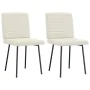 Sillas de comedor 2 unidades terciopelo crema von , Essstühle - Ref: Foro24-4101165, Preis: 85,86 €, Rabatt: %