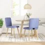 Sillas de comedor 2 uds tela azul jeans de , Sillas de comedor - Ref: Foro24-4101184, Precio: 103,21 €, Descuento: %