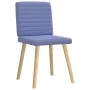 Sillas de comedor 2 uds tela azul jeans de , Sillas de comedor - Ref: Foro24-4101184, Precio: 103,21 €, Descuento: %
