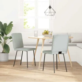 Sillas de comedor 2 unidades terciopelo gris claro von , Essstühle - Ref: Foro24-4101186, Preis: 87,28 €, Rabatt: %