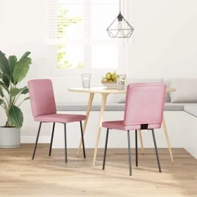 Sillas de comedor 2 unidades terciopelo rosa by , dining chairs - Ref: Foro24-4101190, Price: 86,18 €, Discount: %