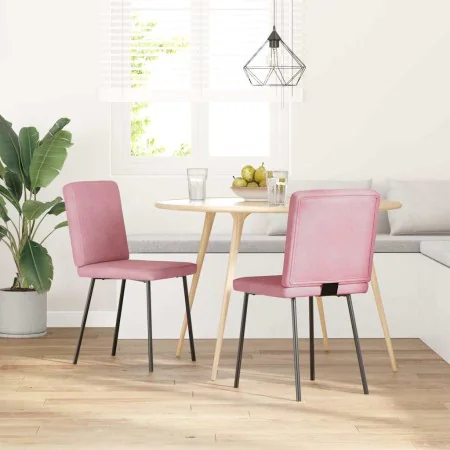Sillas de comedor 2 unidades terciopelo rosa by , dining chairs - Ref: Foro24-4101190, Price: 86,71 €, Discount: %