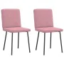 Sillas de comedor 2 unidades terciopelo rosa by , dining chairs - Ref: Foro24-4101190, Price: 86,71 €, Discount: %