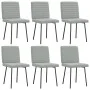 Sillas de comedor giratorias 6 uds terciopelo gris claro von , Essstühle - Ref: Foro24-3315526, Preis: 247,81 €, Rabatt: %