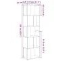 Estantería/divisor madera contrachapada roble negro 45x24x159cm von , Bücherregale und Regale - Ref: Foro24-862400, Preis: 62...