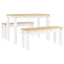 Juego de comedor Panama 3 pzas madera maciza de pino blanco by , Furniture sets for kitchens and dining rooms - Ref: Foro24-3...