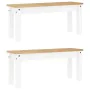 Juego de comedor Panama 3 pzas madera maciza de pino blanco by , Furniture sets for kitchens and dining rooms - Ref: Foro24-3...