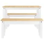 Juego de comedor Panama 3 pzas madera maciza de pino blanco by , Furniture sets for kitchens and dining rooms - Ref: Foro24-3...