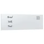Pizarra magnética de pared vidrio templado blanco 80x30 cm by , White boards - Ref: Foro24-4008624, Price: 32,91 €, Discount: %