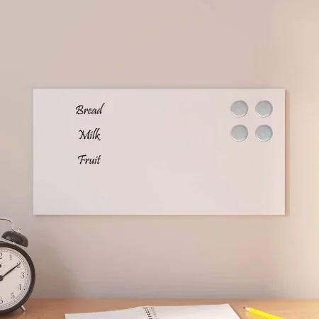 Pizarra magnética de pared vidrio templado blanco 40x20 cm von , Whiteboards - Ref: Foro24-4008626, Preis: 18,32 €, Rabatt: %