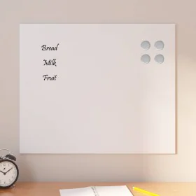 Pizarra magnética de pared vidrio templado blanco 60x50 cm by , White boards - Ref: Foro24-4008632, Price: 29,65 €, Discount: %