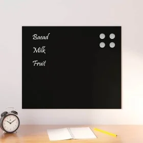 Pizarra magnética de pared vidrio templado negro 60x50 cm by , White boards - Ref: Foro24-4008613, Price: 36,59 €, Discount: %