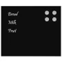Pizarra magnética de pared vidrio templado negro 60x50 cm de , Pizarras blancas - Ref: Foro24-4008613, Precio: 36,59 €, Descu...