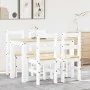 Juego de comedor Panama 5 pzas madera maciza de pino blanco by , Furniture sets for kitchens and dining rooms - Ref: Foro24-3...