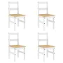 Juego de comedor Panama 5 pzas madera maciza de pino blanco by , Furniture sets for kitchens and dining rooms - Ref: Foro24-3...