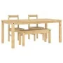 Juego de comedor Panama 4 pzas madera maciza de pino by , Furniture sets for kitchens and dining rooms - Ref: Foro24-3345185,...