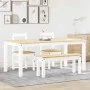 Juego de comedor Panama 4 pzas madera maciza de pino blanco by , Furniture sets for kitchens and dining rooms - Ref: Foro24-3...