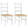 Juego de comedor Panama 3 pzas madera maciza de pino blanco by , Furniture sets for kitchens and dining rooms - Ref: Foro24-3...
