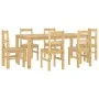 Juego de comedor Panama 7 pzas madera maciza de pino von , Möbelsets für Küchen und Esszimmer - Ref: Foro24-3345191, Preis: 5...