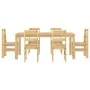 Juego de comedor Panama 7 pzas madera maciza de pino von , Möbelsets für Küchen und Esszimmer - Ref: Foro24-3345191, Preis: 5...