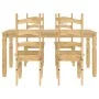 Juego de comedor Panama 5 pzas madera maciza de pino von , Möbelsets für Küchen und Esszimmer - Ref: Foro24-3345203, Preis: 4...