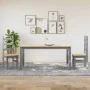 Juego de comedor Panama 3 pzas madera maciza de pino gris von , Möbelsets für Küchen und Esszimmer - Ref: Foro24-3345201, Pre...