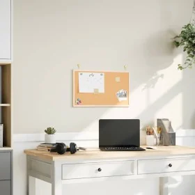 Tablero de corcho con marco de madera de pino macizo 60x40 cm by , Notice boards - Ref: Foro24-4017418, Price: 17,87 €, Disco...