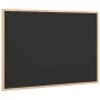 Pizarra con marco de madera maciza de pino negra 80x55 cm by , Notice boards - Ref: Foro24-4017413, Price: 26,69 €, Discount: %