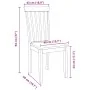 Sillas de comedor 2 unidades madera maciza de caucho blanco von , Essstühle - Ref: Foro24-4102392, Preis: 101,06 €, Rabatt: %