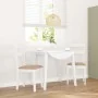 Sillas de comedor con cojines 2uds madera maciza blanco caucho von , Essstühle - Ref: Foro24-4102386, Preis: 93,32 €, Rabatt: %