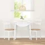 Sillas de comedor con cojines 2uds madera maciza blanco caucho von , Essstühle - Ref: Foro24-4102386, Preis: 93,32 €, Rabatt: %