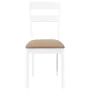 Sillas de comedor con cojines 2uds madera maciza blanco caucho von , Essstühle - Ref: Foro24-4102386, Preis: 93,32 €, Rabatt: %