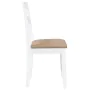 Sillas de comedor con cojines 2uds madera maciza blanco caucho von , Essstühle - Ref: Foro24-4102386, Preis: 93,32 €, Rabatt: %