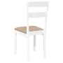 Sillas de comedor con cojines 2uds madera maciza blanco caucho von , Essstühle - Ref: Foro24-4102386, Preis: 93,32 €, Rabatt: %
