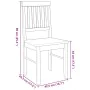 Sillas de comedor 2 unidades madera maciza de caucho von , Essstühle - Ref: Foro24-4102428, Preis: 107,35 €, Rabatt: %