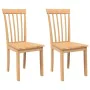 Sillas de comedor 2 uds madera maciza natural caucho by , dining chairs - Ref: Foro24-4102390, Price: 119,10 €, Discount: %
