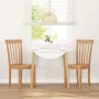 Sillas de comedor 2 uds madera maciza natural caucho by , dining chairs - Ref: Foro24-4102390, Price: 119,10 €, Discount: %