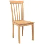 Sillas de comedor 2 uds madera maciza natural caucho by , dining chairs - Ref: Foro24-4102390, Price: 119,10 €, Discount: %