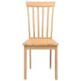 Sillas de comedor 2 uds madera maciza natural caucho by , dining chairs - Ref: Foro24-4102390, Price: 119,10 €, Discount: %